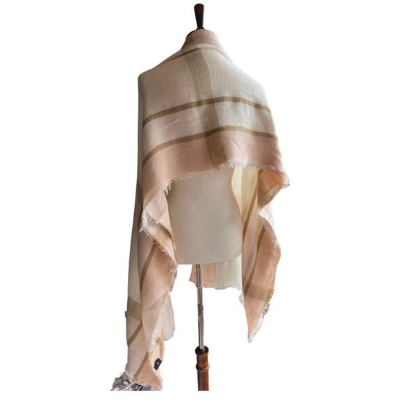 Women Fashion Scarves Acrylic Multicolor Big Tartan Scarf Wrap Shawl - Picture 4 of 6